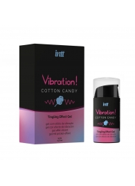Жидкий вибратор Vibration Cotton Candy с ароматом сахарной ваты - 15 мл. - INTT - купить с доставкой в Тюмени