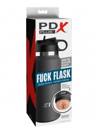 Серый мастурбатор в виде бутылки F*ck Flask - Pipedream - в Тюмени купить с доставкой