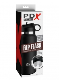 Черный мастурбатор в виде бутылки Fap Flask - Pipedream - в Тюмени купить с доставкой