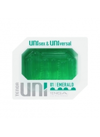 Зеленый мастурбатор-стимулятор Tenga Uni Emerald - Tenga - в Тюмени купить с доставкой