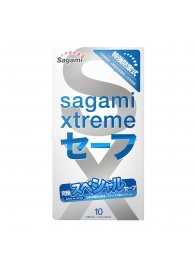 Презервативы Sagami Xtreme Ultrasafe с двойным количеством смазки - 10 шт. - Sagami - купить с доставкой в Тюмени