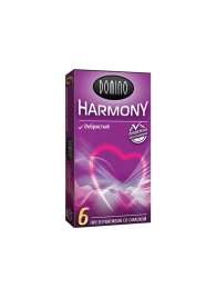 Презервативы с рёбрышками Domino Harmony - 6 шт. - Domino - купить с доставкой в Тюмени