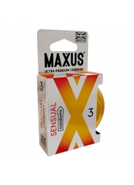 Презервативы анатомической формы Maxus Sensual - 3 шт. - Maxus - купить с доставкой в Тюмени