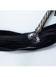 Эксклюзивная плеть с металлической ручкой - БДСМ Арсенал - купить с доставкой в Тюмени
