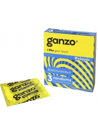 Классические презервативы с обильной смазкой Ganzo Classic - 3 шт. - Ganzo - купить с доставкой в Тюмени
