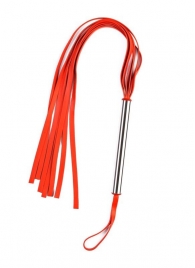Красная плеть с металлической ручкой - Sitabella - купить с доставкой в Тюмени