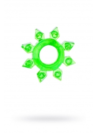 Зеленое эрекционное кольцо-звезда - Toyfa Basic - в Тюмени купить с доставкой
