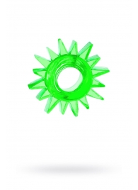 Зеленое эрекционное кольцо-солнце - Toyfa Basic - в Тюмени купить с доставкой