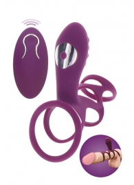 Фиолетовая эрекционная вибронасадка Halo Halo C-Ring Sleeve - Toy Joy - в Тюмени купить с доставкой