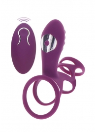 Фиолетовая эрекционная вибронасадка Halo Halo C-Ring Sleeve - Toy Joy - в Тюмени купить с доставкой
