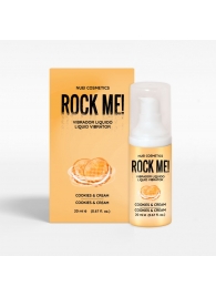 Жидкий вибратор Nuei Rock Me! с ароматом печенья и сливок - 20 мл. - Nuei cosmetics - купить с доставкой в Тюмени