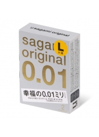 Презервативы Sagami Original 0.01 L-size увеличенного размера - 2 шт. - Sagami - купить с доставкой в Тюмени