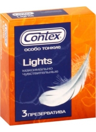 Особо тонкие презервативы Contex Lights - 3 шт. - Contex - купить с доставкой в Тюмени