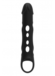 Черная насадка-удлинитель Vibrating Extender With Remote с вибрацией - Dream Toys - в Тюмени купить с доставкой