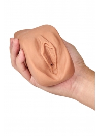 Маструбатор-вагина с вибрацией Soft   Wet Renata Realistic Tan Masturbator - Blush Novelties - в Тюмени купить с доставкой