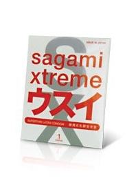 Ультратонкий презерватив Sagami Xtreme SUPERTHIN - 1 шт. - Sagami - купить с доставкой в Тюмени
