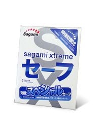 Презерватив Sagami Xtreme Ultrasafe с двойным количеством смазки - 1 шт. - Sagami - купить с доставкой в Тюмени