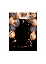 Пакет с вырубной ручкой и принтом в виде шариков (30х40 см) - Сима-Ленд - купить с доставкой в Тюмени