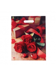 Пакет с принтом в виде роз (31х40 см) - Сима-Ленд - купить с доставкой в Тюмени