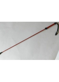 Короткий красный плетеный стек с наконечником-ладошкой - 70 см. - Подиум - купить с доставкой в Тюмени