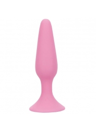 Розовая анальная пробка BEAUTIFUL BEHIND SILICONE BUTT PLUG - 11,4 см. - NMC