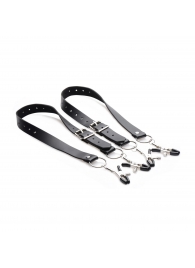 Ремни с зажимами для половых губ Spread Labia Spreader Straps with Clamps - XR Brands - купить с доставкой в Тюмени