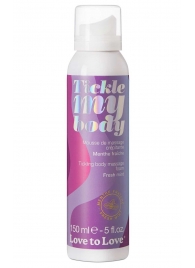 Массажная хрустящая пенка Tickle My Body Fresh Mint с ароматом мяты - 150 мл. - Love to Love - купить с доставкой в Тюмени