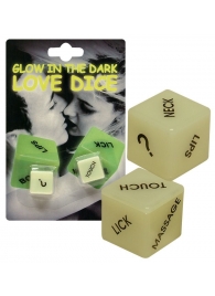 Кубики для любовных игр Glow-in-the-dark с надписями на английском - Orion - купить с доставкой в Тюмени