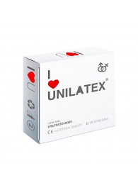 Ультратонкие презервативы Unilatex Ultra Thin - 3 шт. - Unilatex - купить с доставкой в Тюмени