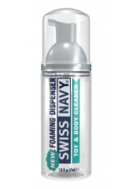 Очищающая пенка для игрушек и тела Toy   Body Cleaner Foamer - 47 мл. - Swiss navy - купить с доставкой в Тюмени