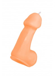 Оранжевая свеча в форме пениса - 47 гр. - Pecado - купить с доставкой в Тюмени