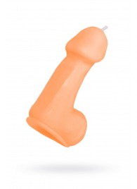 Оранжевая свеча в форме пениса - 47 гр. - Pecado - купить с доставкой в Тюмени