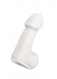 Белая свеча в форме пениса - 47 гр. - Pecado - купить с доставкой в Тюмени