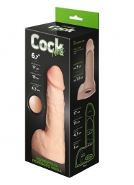 Телесный фаллоудлинитель с мошонкой Cock Next - 17 см. - LOVETOY (А-Полимер) - в Тюмени купить с доставкой