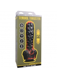 Черно-красная мини-машина на присоске Tendril Thruster - 21,6 см. - Doc Johnson - купить с доставкой в Тюмени