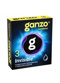 Супертонкие презервативы Ganzo Invisible - 3 шт. - Ganzo - купить с доставкой в Тюмени