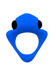 Синее эрекционное кольцо Wooomy Tribeс с вибрацией - Adrien Lastic - в Тюмени купить с доставкой