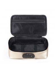 Золотистая сумочка для хранения игрушек Discreet Box - Dorcel - купить с доставкой в Тюмени