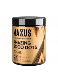 Точечные презервативы MAXUS 2000 Amazing Dots с железным кейсом - 12 шт. - Maxus - купить с доставкой в Тюмени