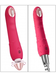 Малиновая насадка на душ с вибрацией Showers to orgasm - 20,1 см. - Orion - купить с доставкой в Тюмени