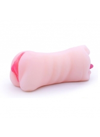 Телесный двусторонний мастурбатор - вагина и ротик - Boys of Toys - в Тюмени купить с доставкой