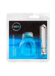 Голубая капа с вибропулей для оральных ласк - Erowoman-Eroman купить в Тюмени с доставкой в Orgasmix.ru Голубая капа с вибропулей для оральных ласк - Erowoman-Eroman