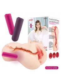 Мастурбатор-вагина с вибрацией Jenny Onahole edition 005 - KOKOS - в Тюмени купить с доставкой