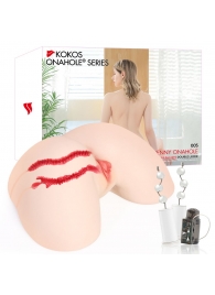 Мастурбатор-полуторс с двойным слоем материала и вибрацией Jenny Onahole Real Hips - KOKOS - в Тюмени купить с доставкой