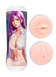 Двусторонний мастурбатор аниме - ротик и вагина - Tokyo Style - в Тюмени купить с доставкой