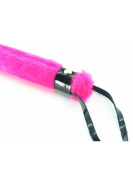 Нежная плеть с розовым мехом BDSM Light - 43 см. - БДСМ Арсенал - купить с доставкой в Тюмени