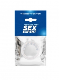 Эрекционное кольцо с мягкой стимулирующей насадкой - Sex Expert - в Тюмени купить с доставкой