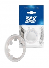 Эрекционное кольцо с мягкой стимулирующей насадкой - Sex Expert - в Тюмени купить с доставкой