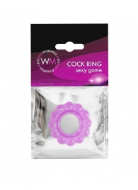 Лиловое эрекционное кольцо с 2 рядами стимулирующих шариков - Erowoman-Eroman - в Тюмени купить с доставкой