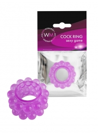 Лиловое эрекционное кольцо с 2 рядами стимулирующих шариков - Erowoman-Eroman - в Тюмени купить с доставкой